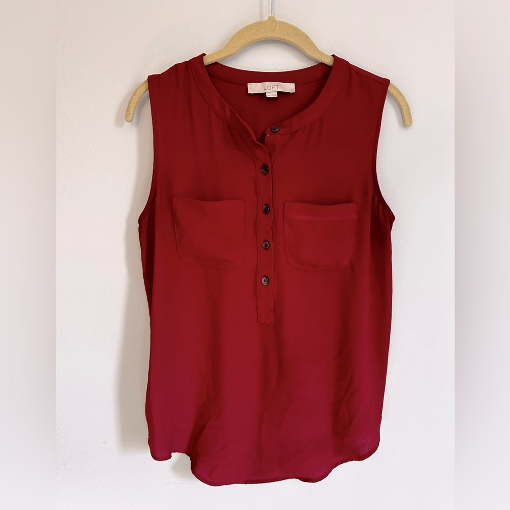 Sunset Sale! Last Chance! Loft Sleeveless Blouse